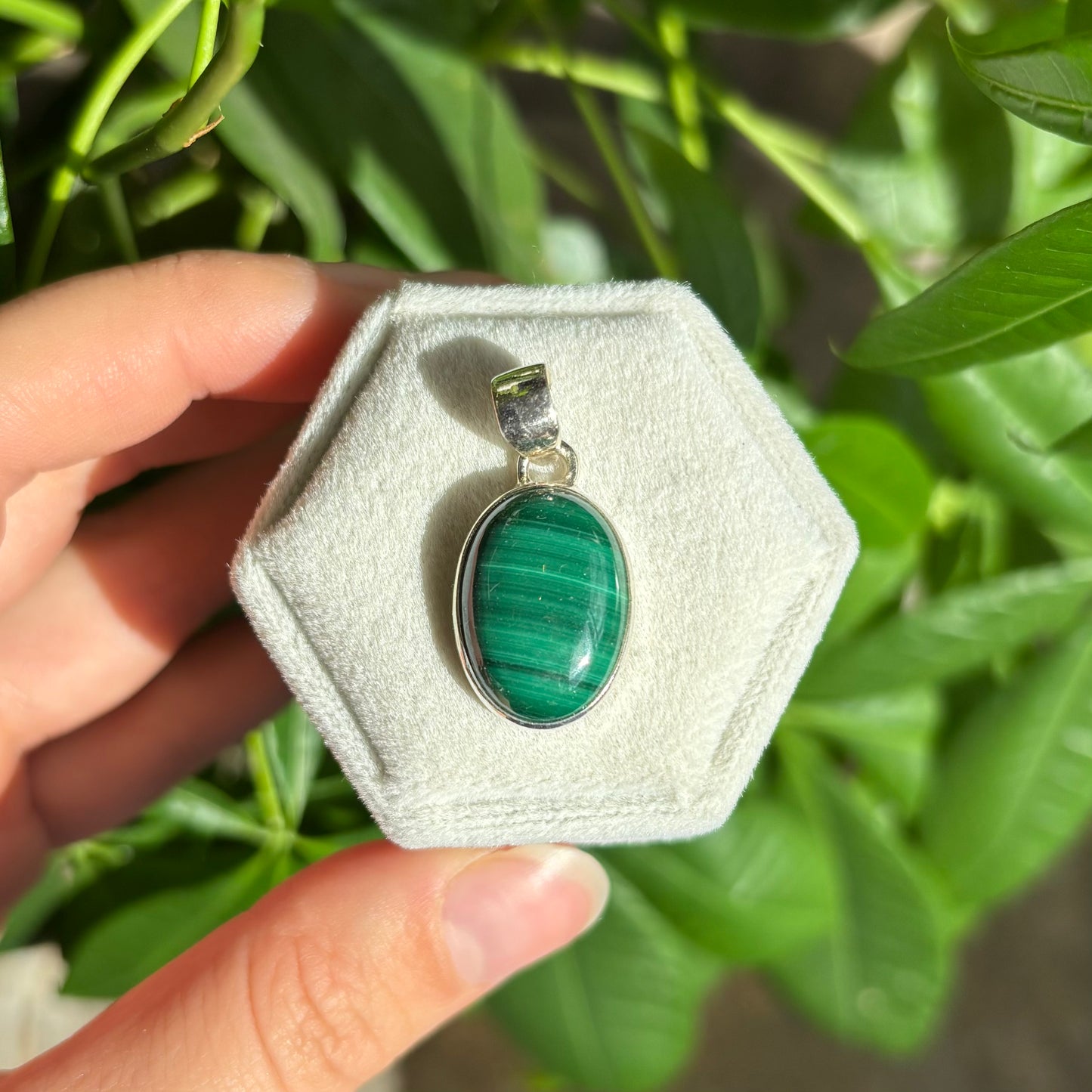 Pendentif malachite