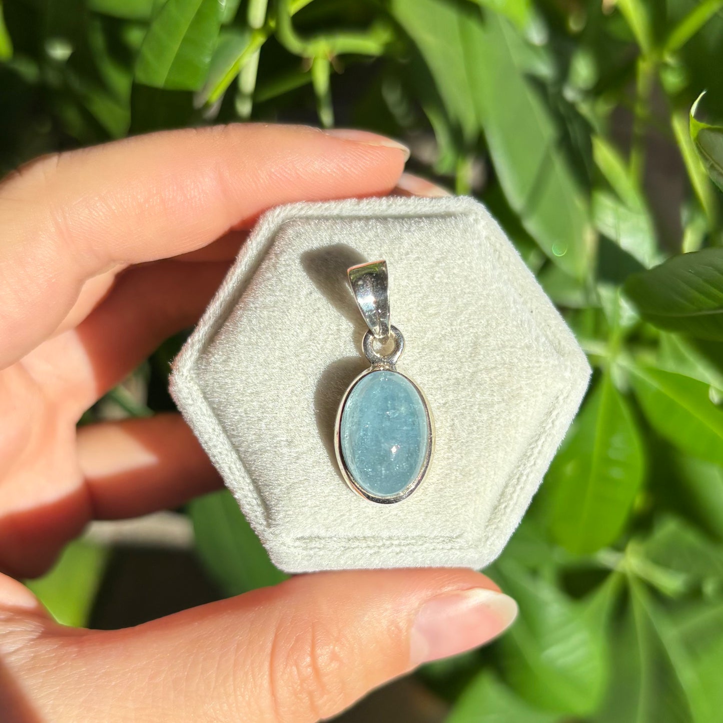 Pendentif aigue-marine