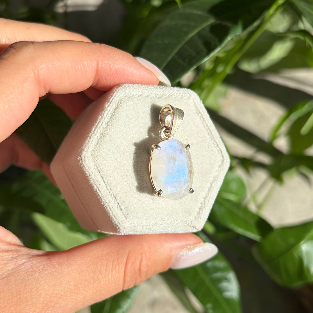 Pendentif pierre de lune