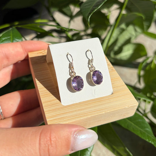 Boucles d'oreilles améthyste