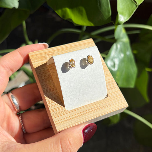 Boucles d'oreilles citrine