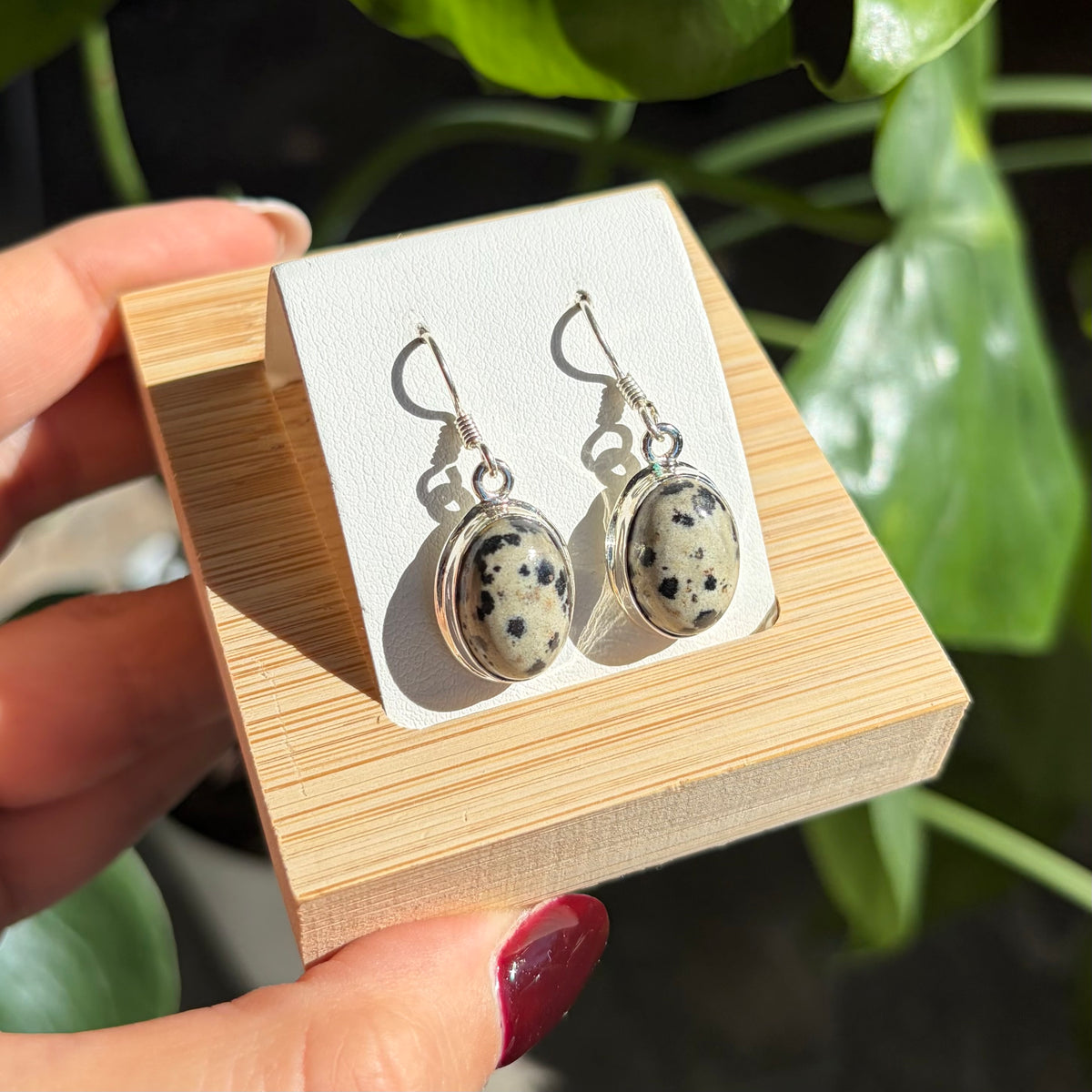 Boucles d'oreilles jaspe