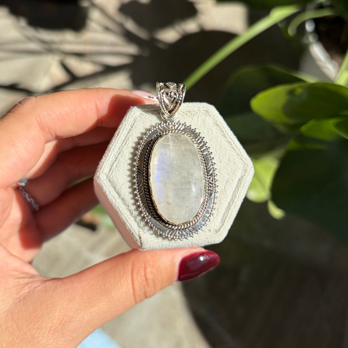 Pendentif pierre de lune