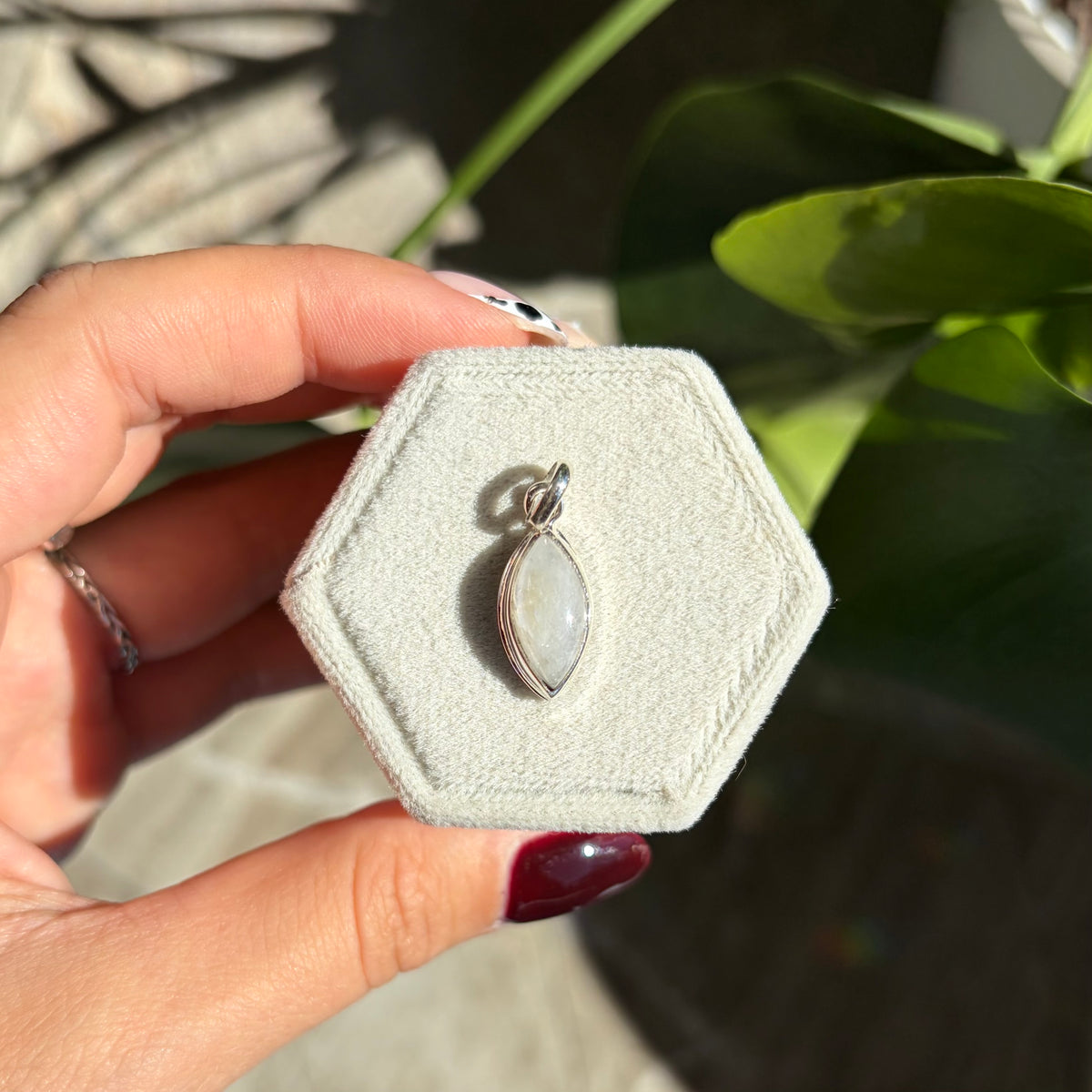 Pendentif pierre de lune