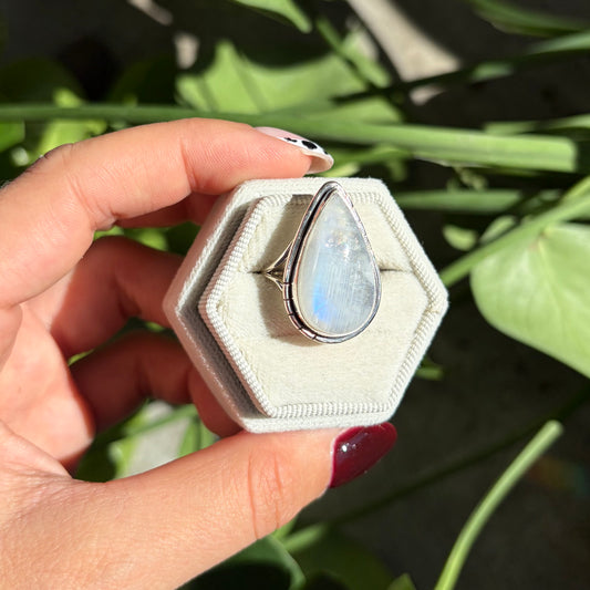 Bague pierre de lune