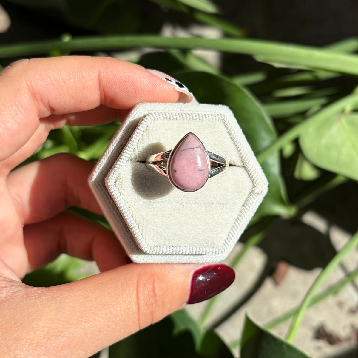 Bague rhodonite