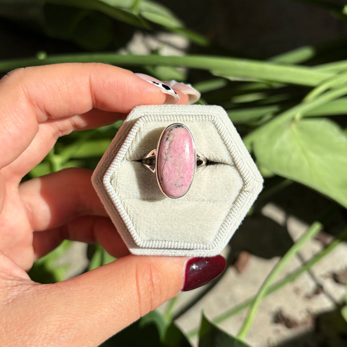 Bague rhodonite