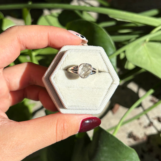 Bague diamant herkimer