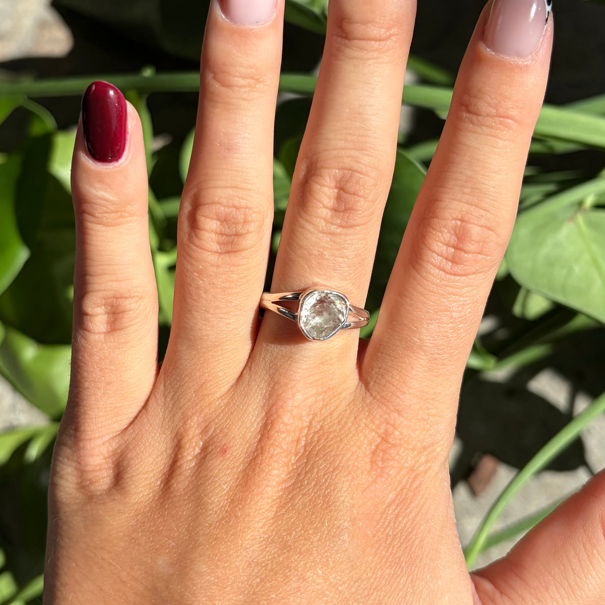 Bague diamant herkimer
