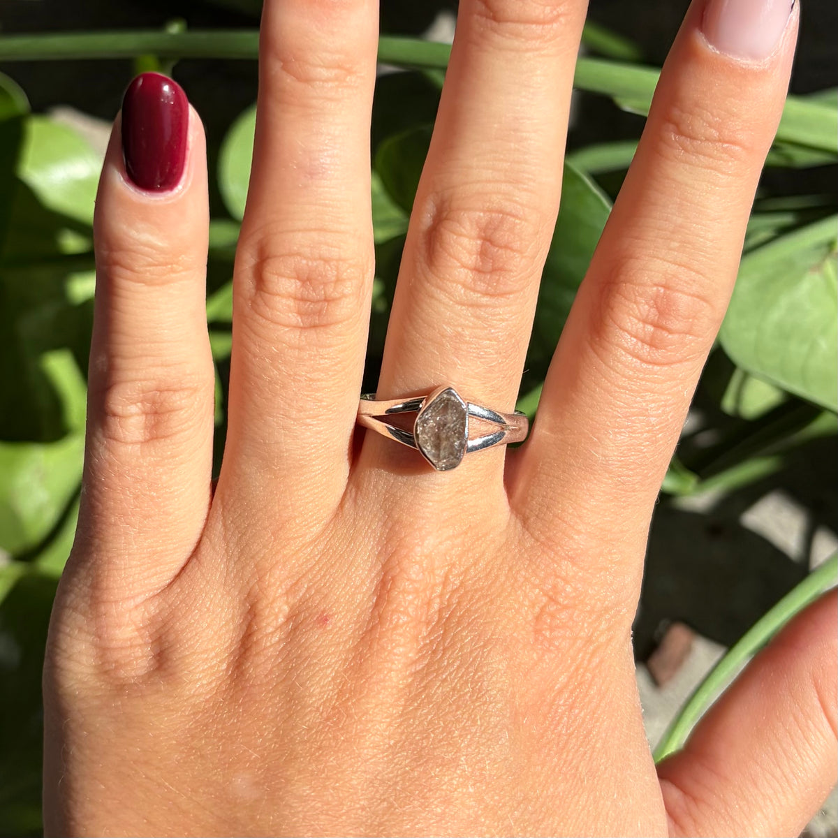 Bague dimant herkimer
