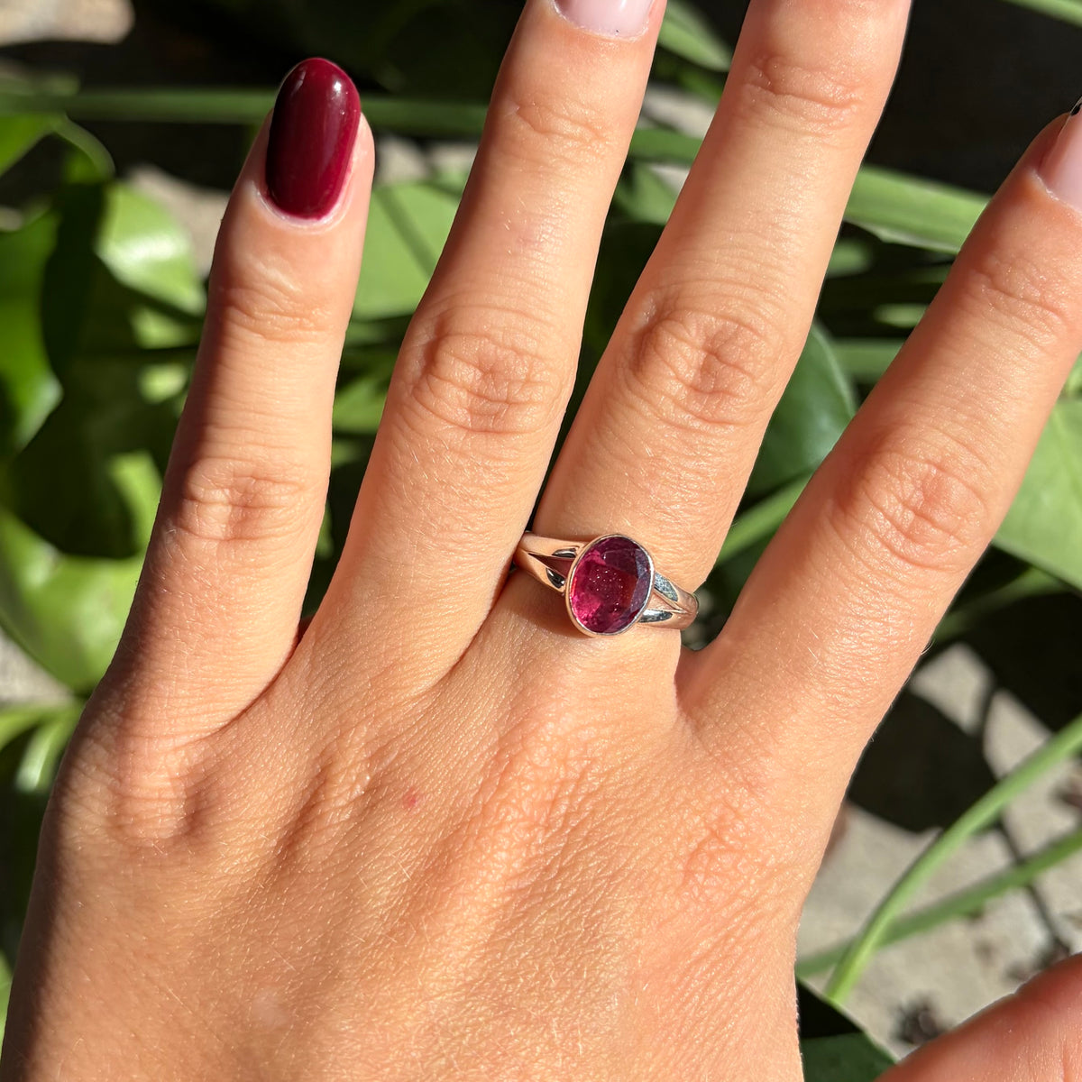 Bague grenat