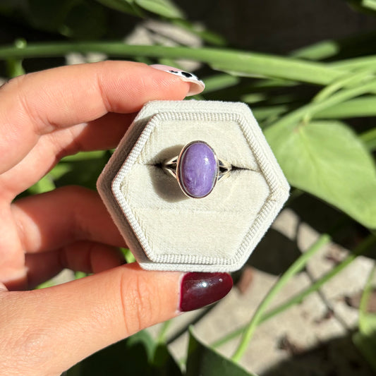 Bague charoïte