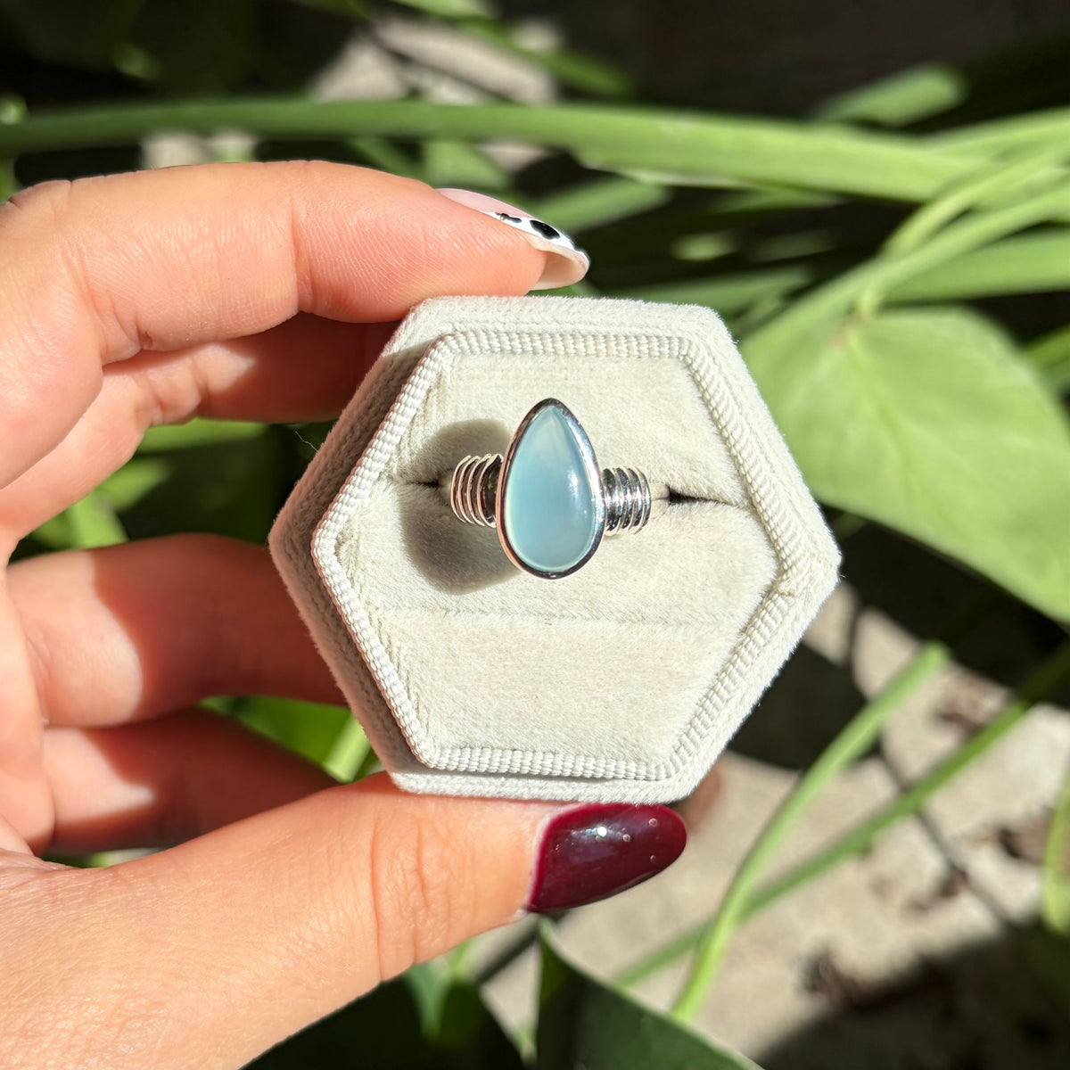 Bague calcédoine