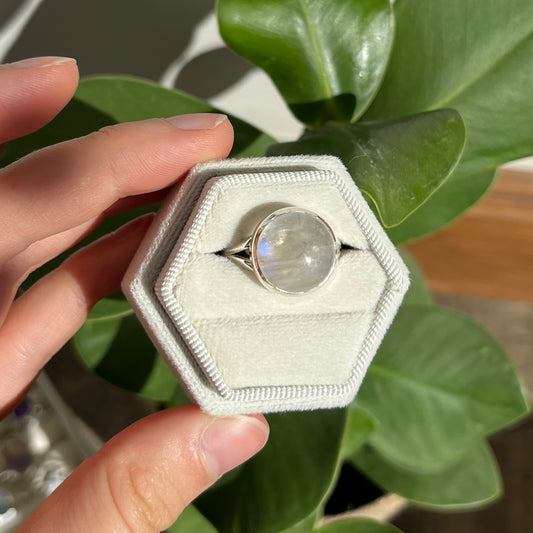 Bague pierre de lune
