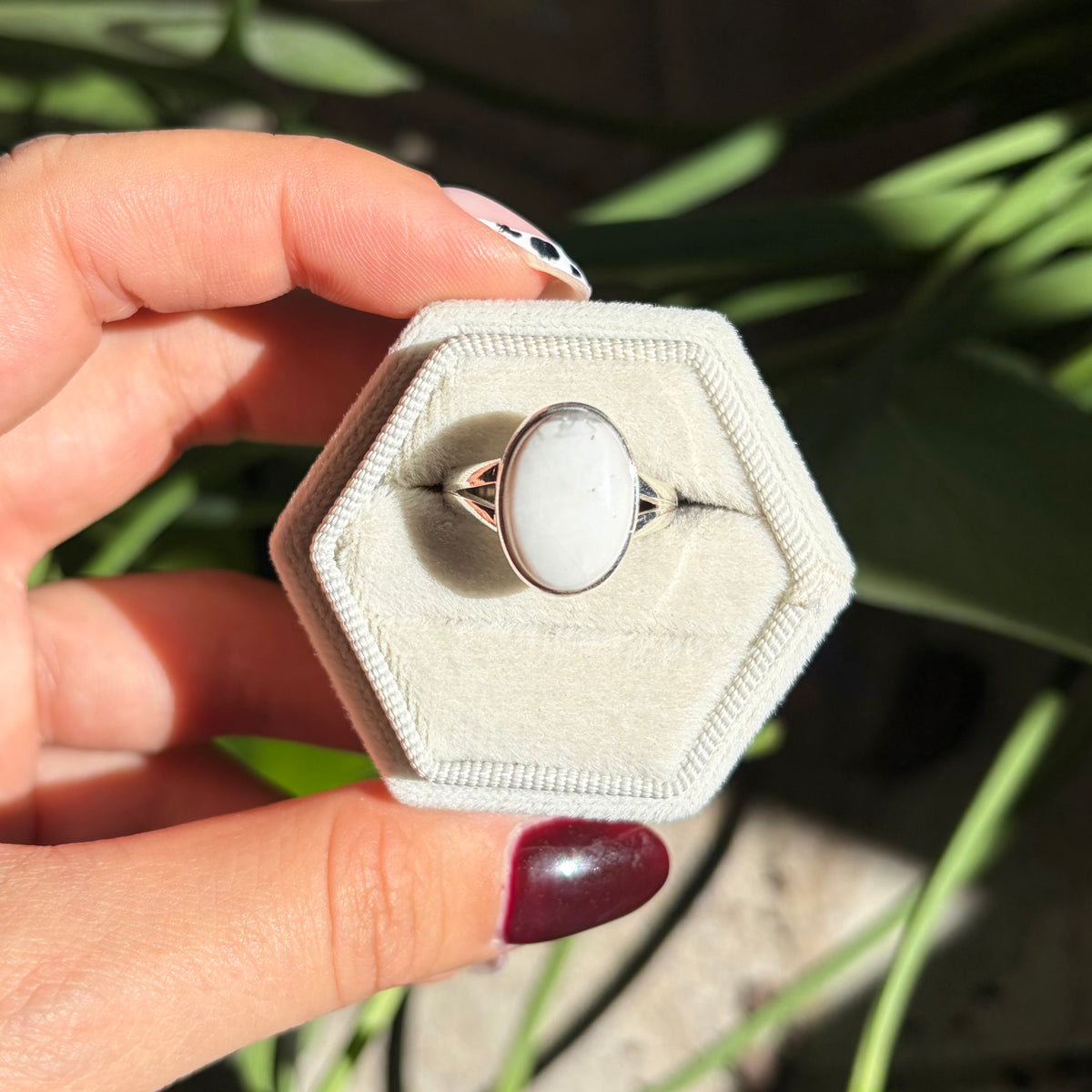 Bague howlite