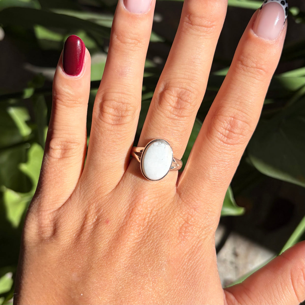 Bague howlite
