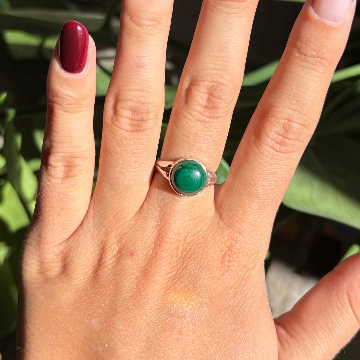 Bague malachite