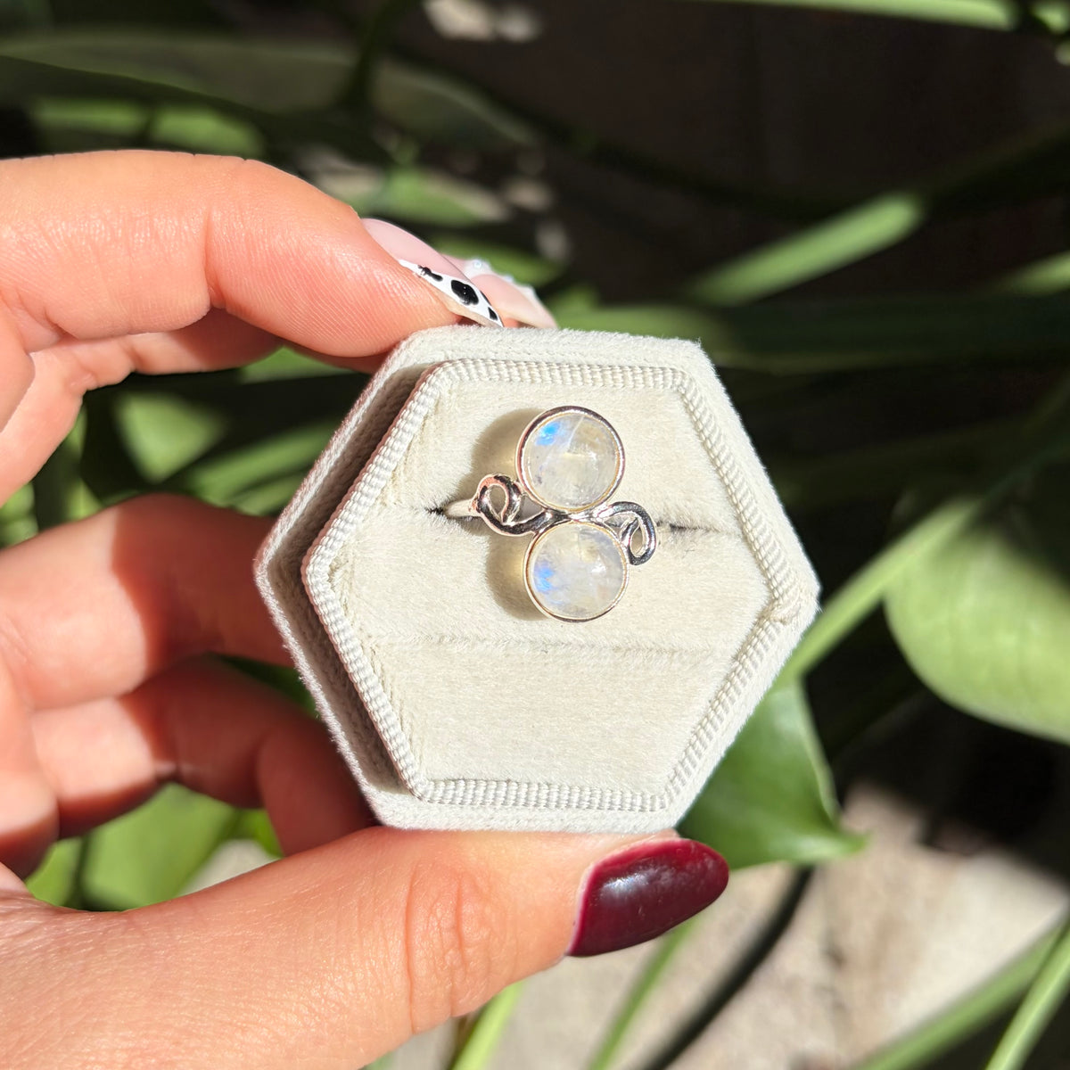 Bague pierre de lune