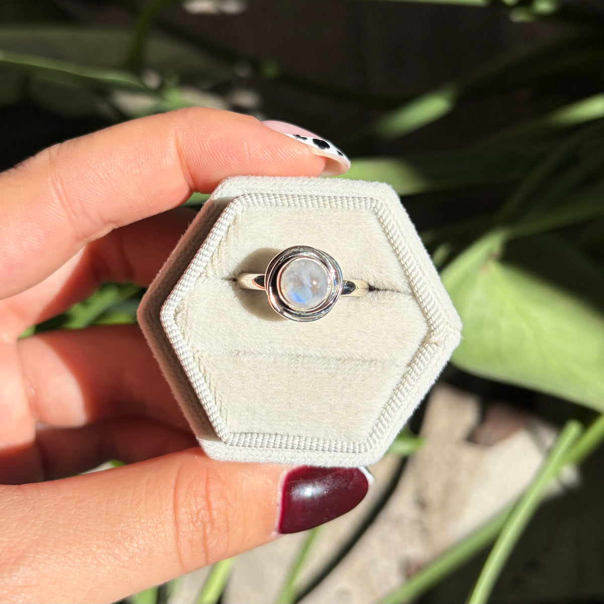Bague pierre de lune
