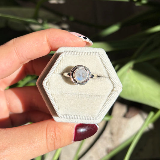Bague pierre de lune