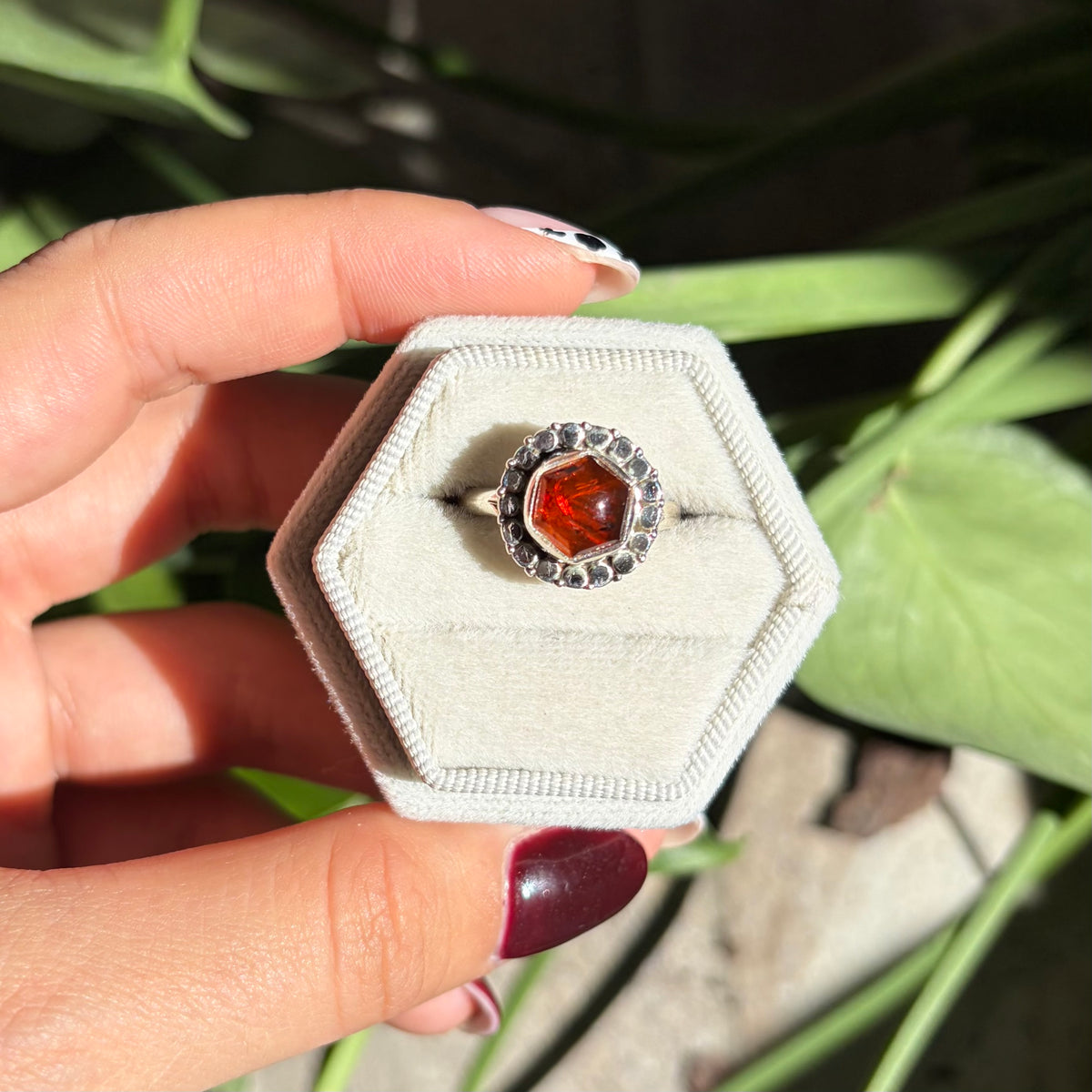 Bague ambre