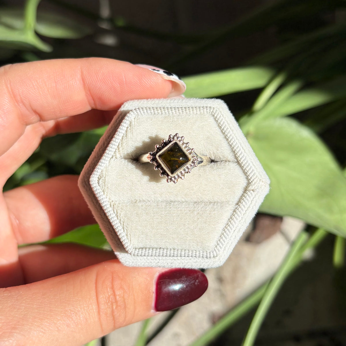 Bague ambre