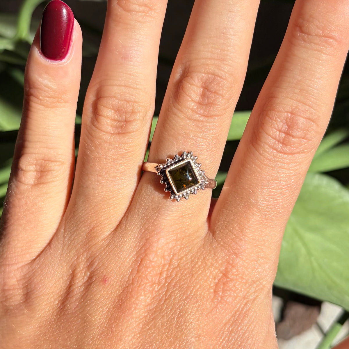 Bague ambre