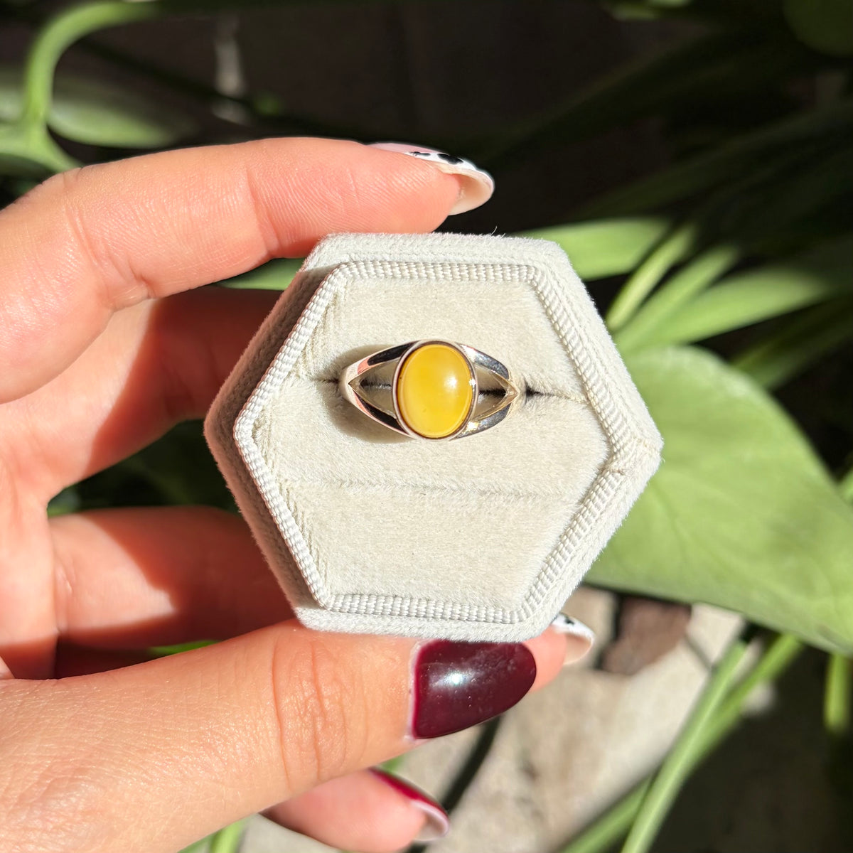 Bague ambre