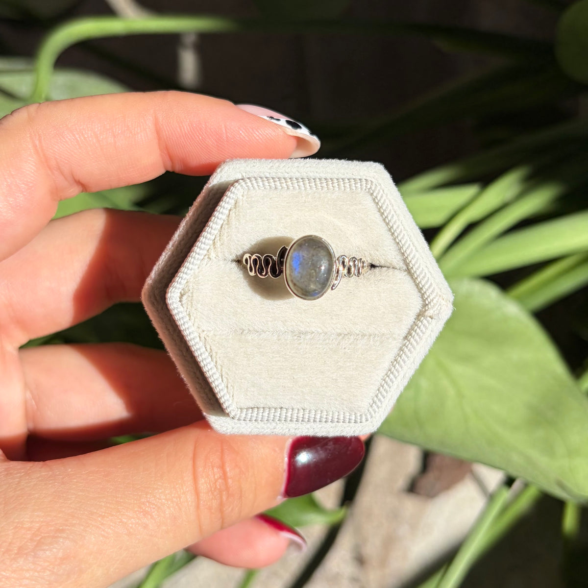 Bague labradorite