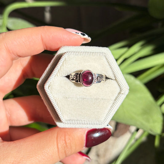 Bague grenat