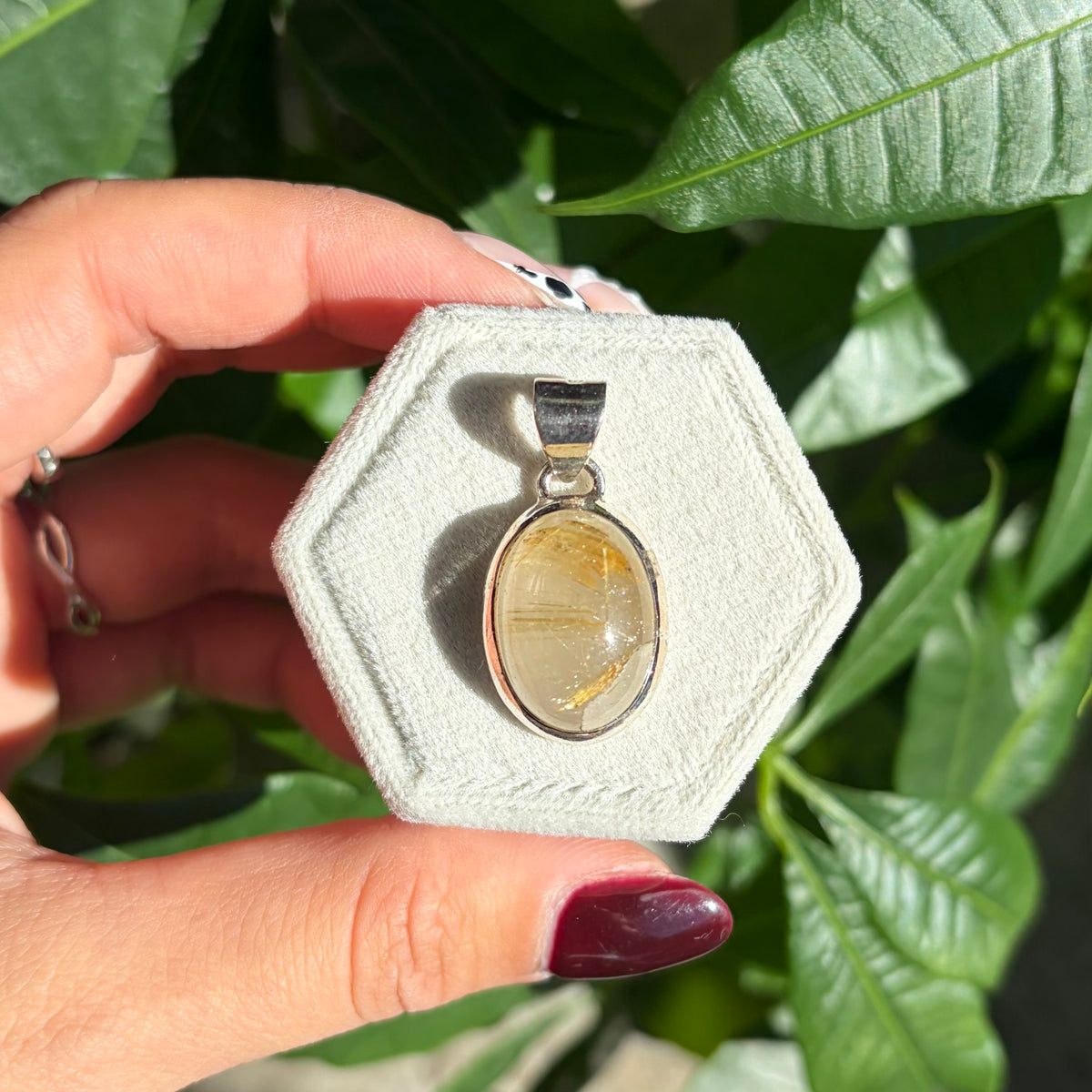 Pendentif quartz rutile