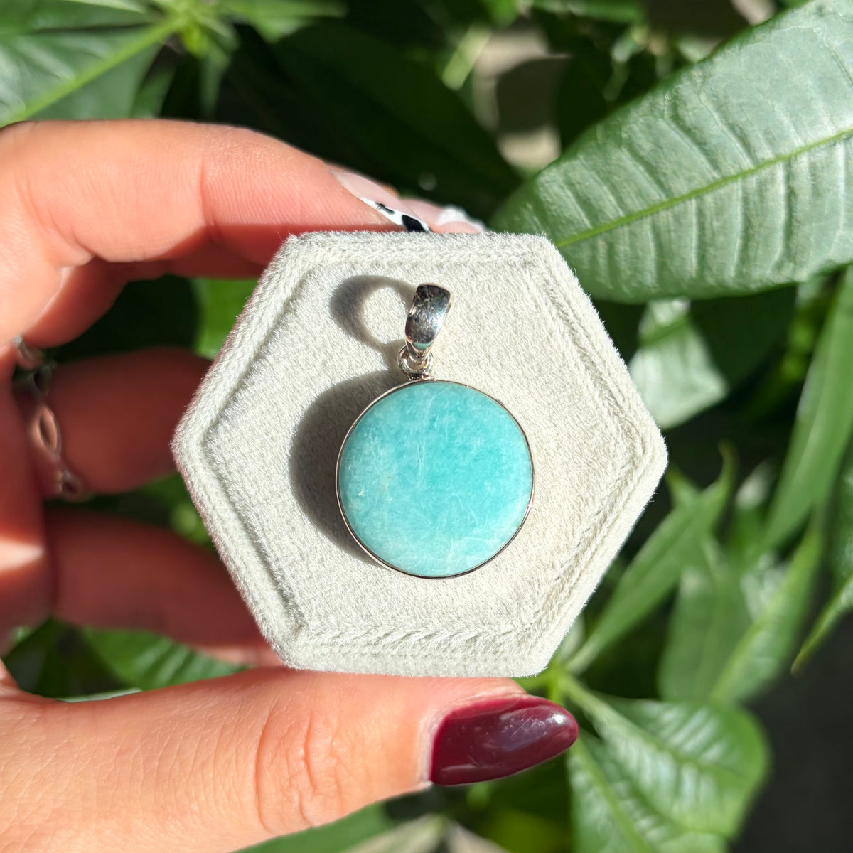 Pendentif amazonite