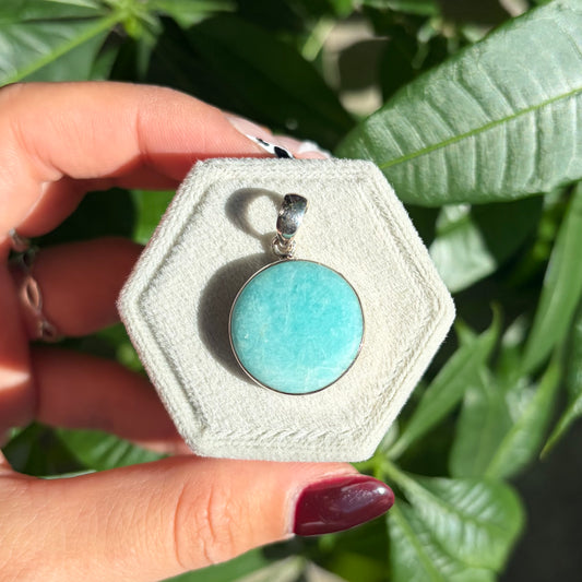 Pendentif amazonite
