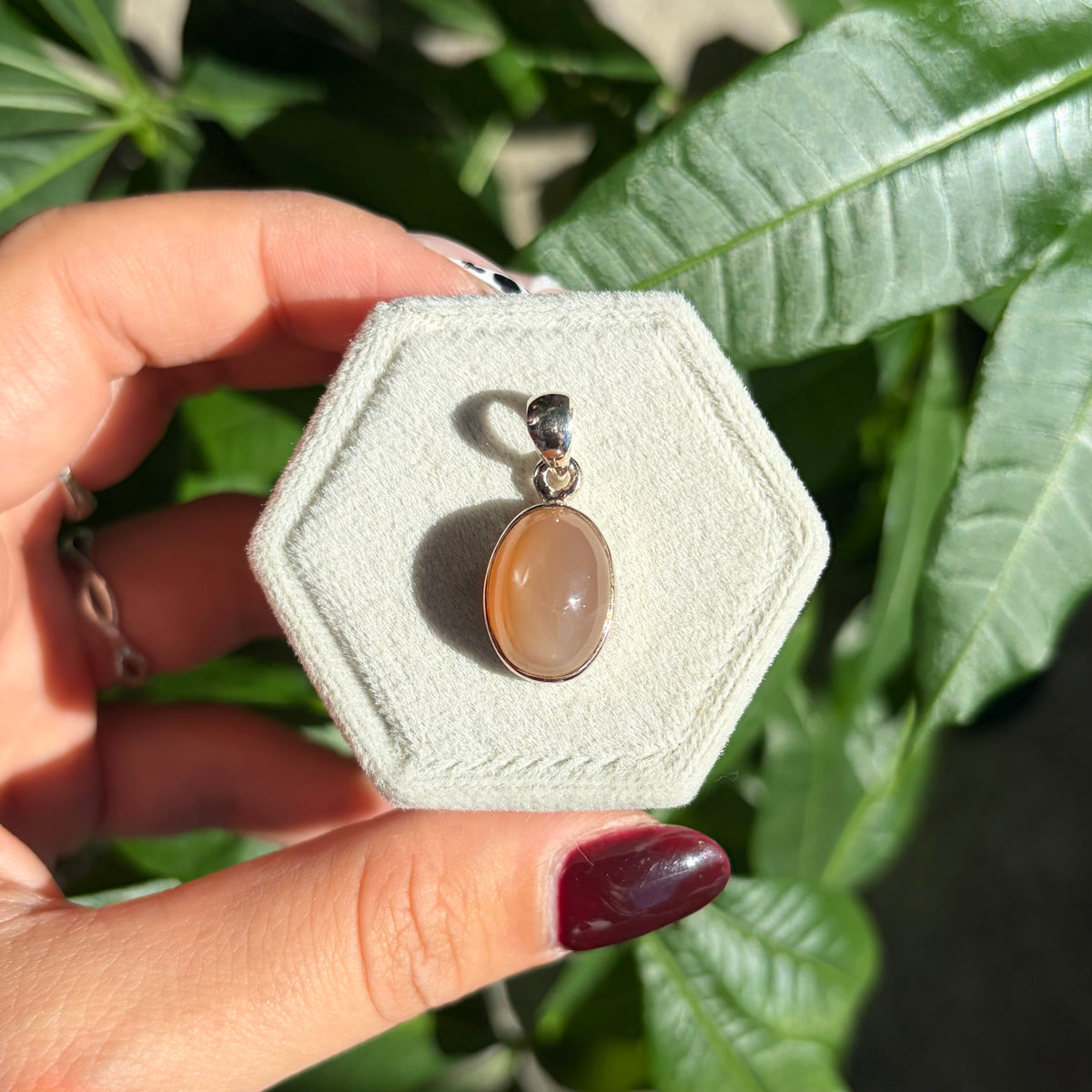 Pendentif pierre de lune
