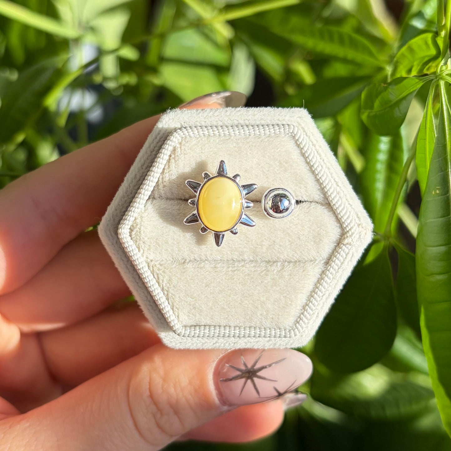 Bague ambre