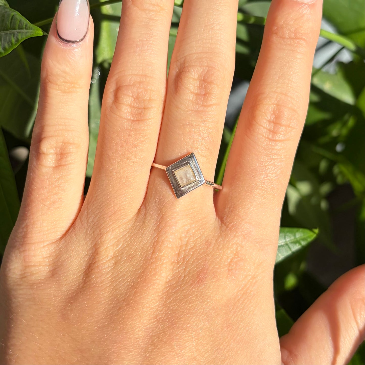 Bague pierre de lune