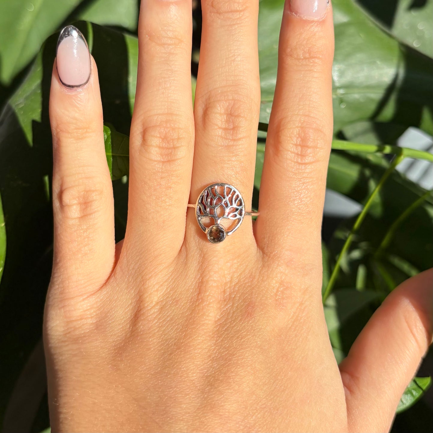 Bague quartz fumé