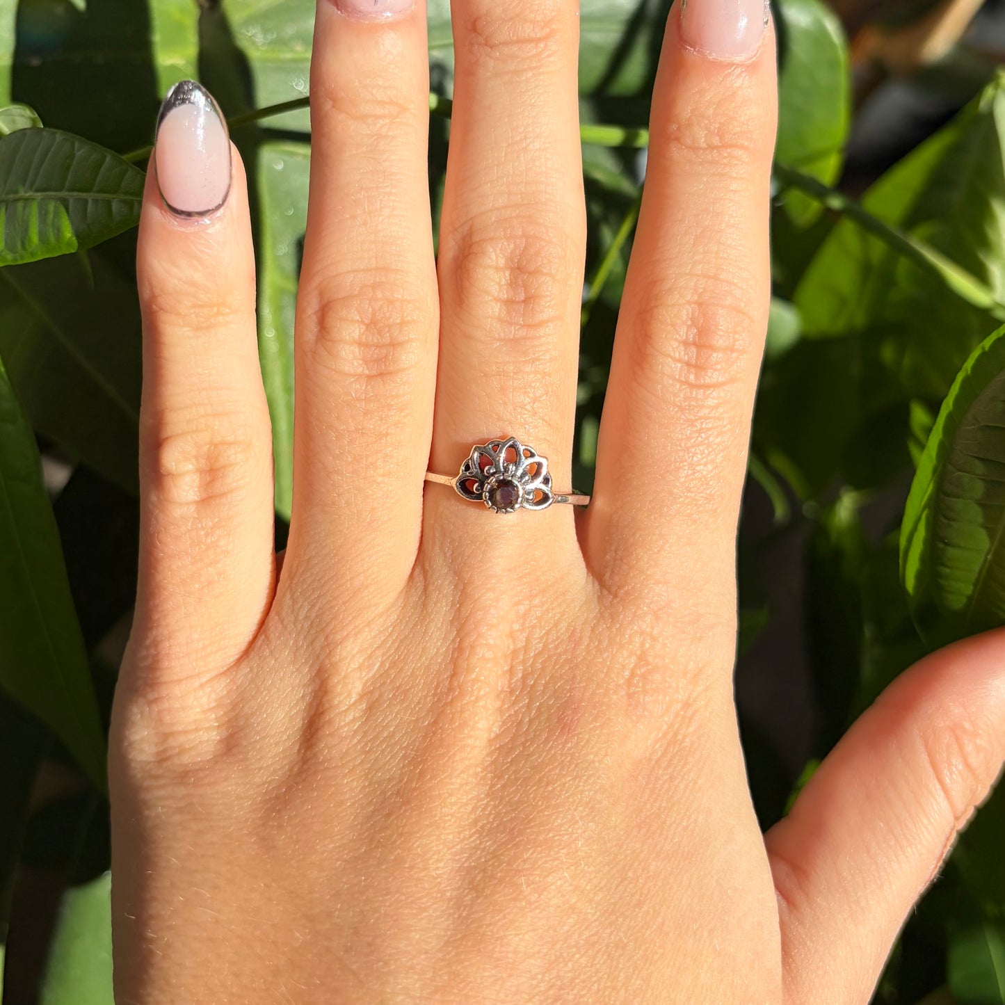 Bague quartz fumé