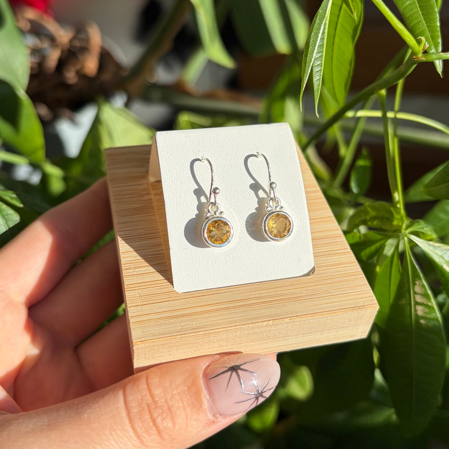 Boucles d'oreilles citrine