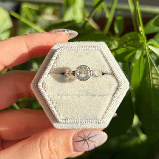 Bague quartz clair