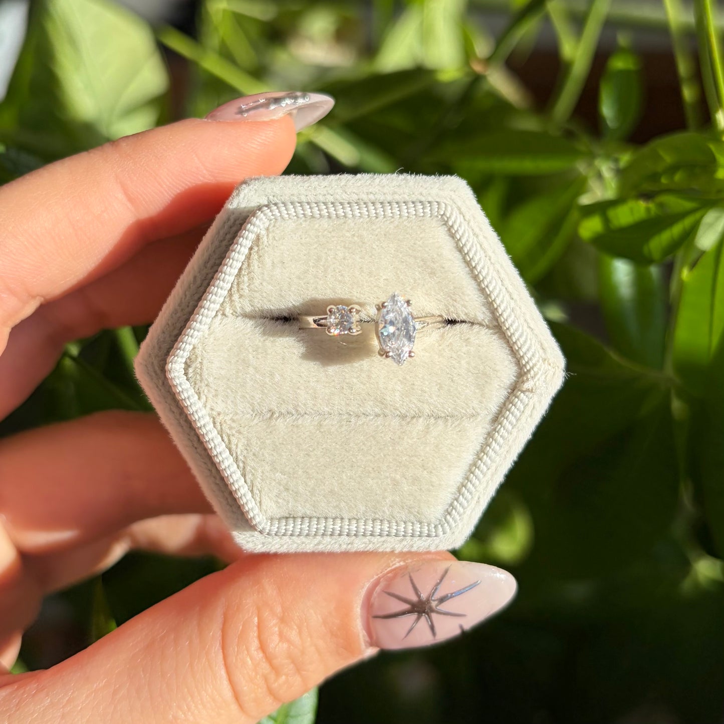 Bague quartz clair