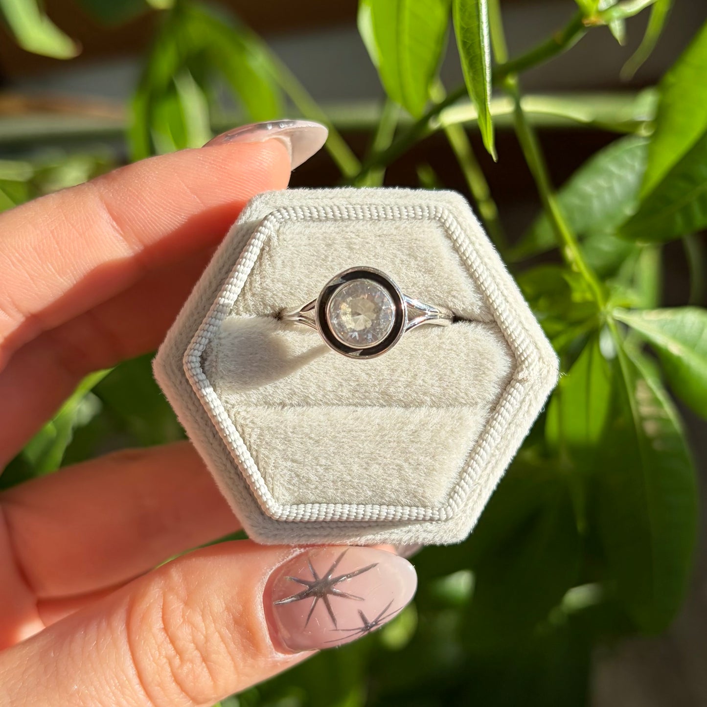 Bague quartz clair