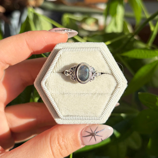 Bague labradorite