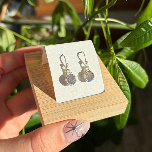 Boucles d'oreilles labradorite