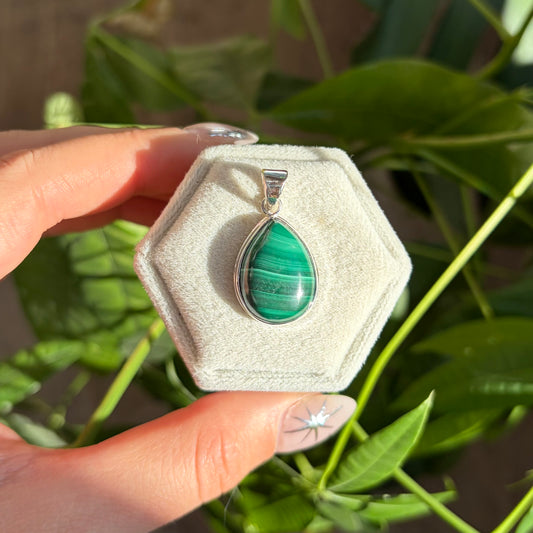 Pendentif malachite
