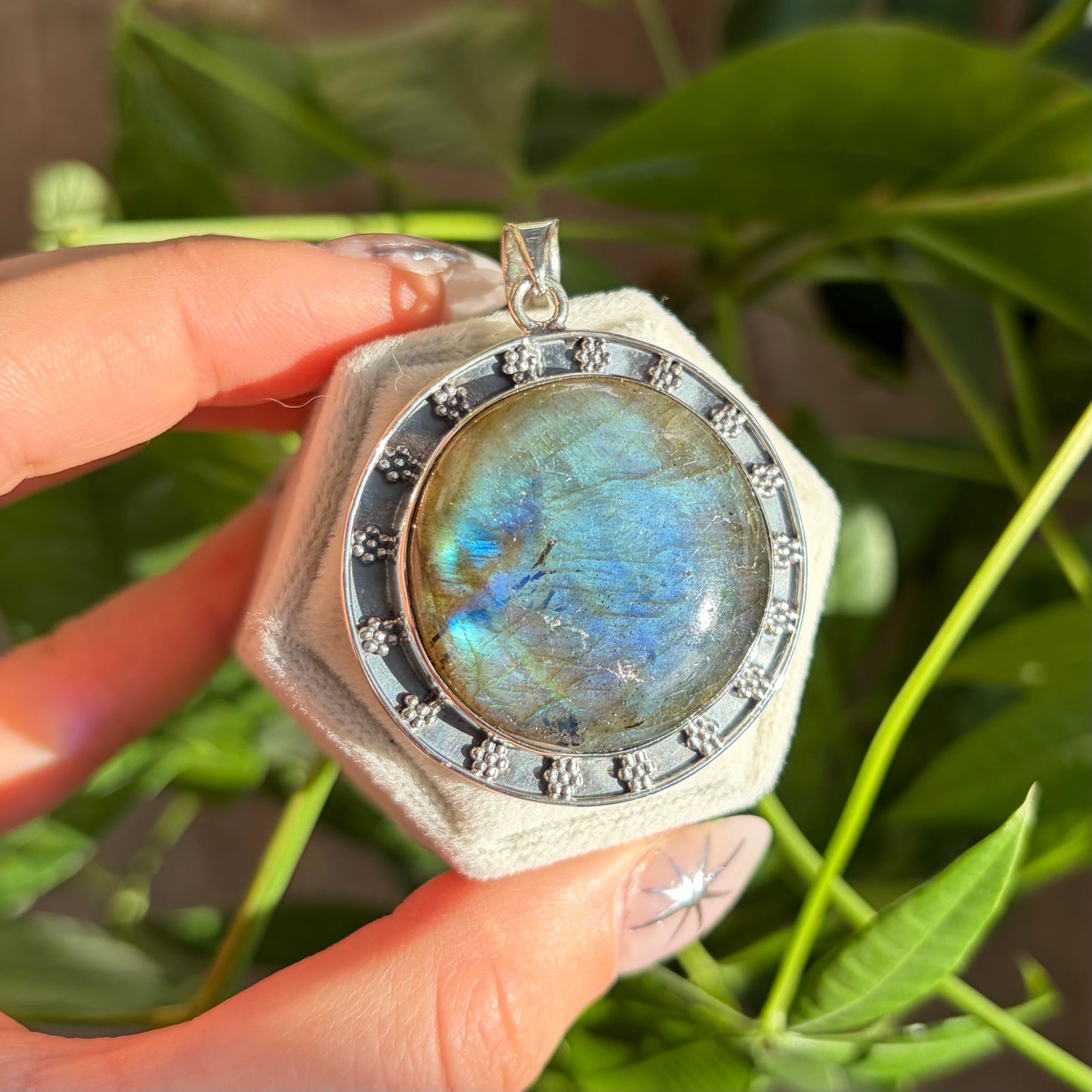 Pendentif labradorite