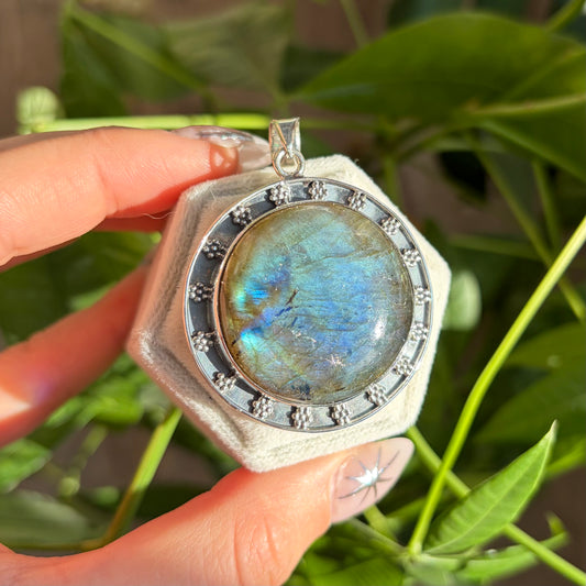 Pendentif labradorite