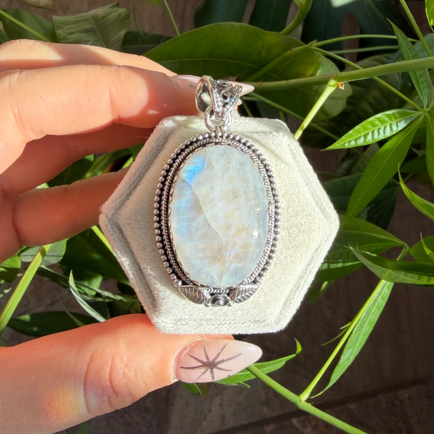 Pendentif pierre de lune