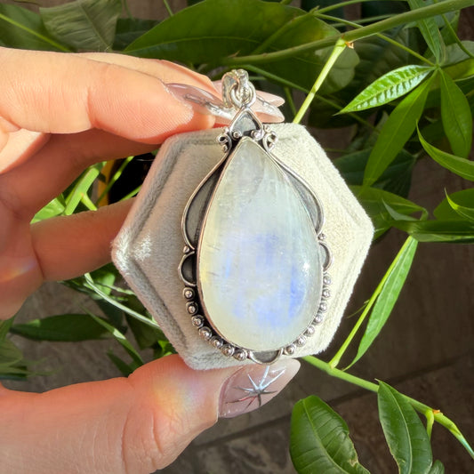 Pendentif pierre de lune
