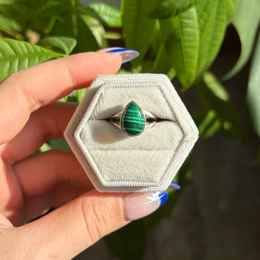 Bague malachite